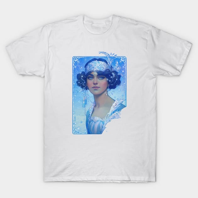 Snow Princess T-Shirt by Dimary